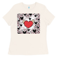 Bone valentine's day hearts Ladies Tee - MaliasSmallBusiness
