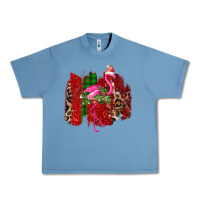 Pebble Blue Christmas Flamingo Urban Heavy Tee - Bettercallsaul