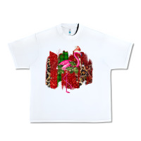 White Christmas Flamingo Urban Heavy Tee - Bettercallsaul