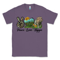 Lavender Peace Love Hippo Classic Tee - LillyAllenDesigns