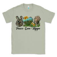 Matcha Peace Love Hippo Classic Tee - LillyAllenDesigns