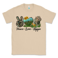 Mushroom Peace Love Hippo Classic Tee - LillyAllenDesigns