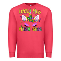 Cardinal little miss mardi gras Premium Sweatshirt - LillyAllenDesigns
