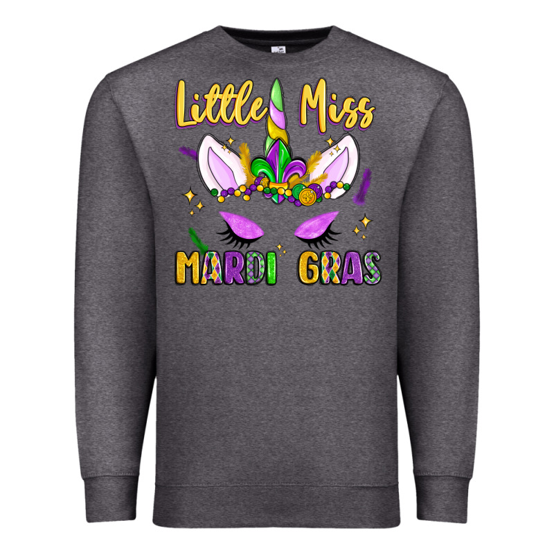 Little Miss Mardi Gras Premium Sweatshirt by LillyAllenDesigns | Teevron
