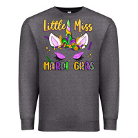 Charcoal Heather little miss mardi gras Premium Sweatshirt - LillyAllenDesigns