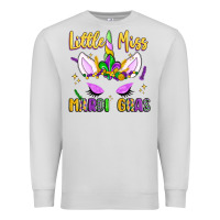 Dove Grey little miss mardi gras Premium Sweatshirt - LillyAllenDesigns