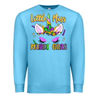 Ocean Blue little miss mardi gras Premium Sweatshirt - LillyAllenDesigns