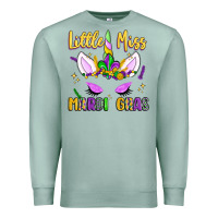 Seafoam little miss mardi gras Premium Sweatshirt - LillyAllenDesigns