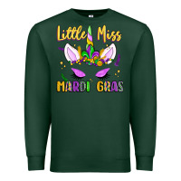 Sports Green little miss mardi gras Premium Sweatshirt - LillyAllenDesigns