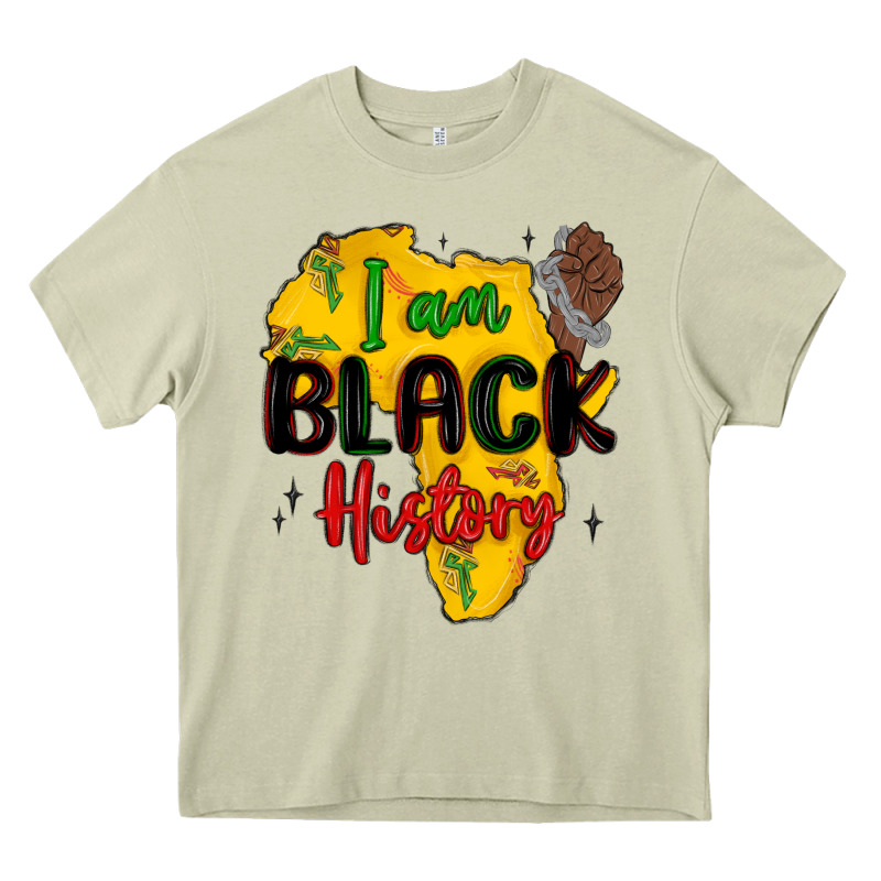 I Am Black History Heavy Core Tee by MaliasSmallBusiness | Teevron