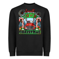 Black small town christmas Heavyweight Sweatshirt - CowGirlArtShop