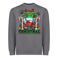 Storm small town christmas Heavyweight Sweatshirt - CowGirlArtShop