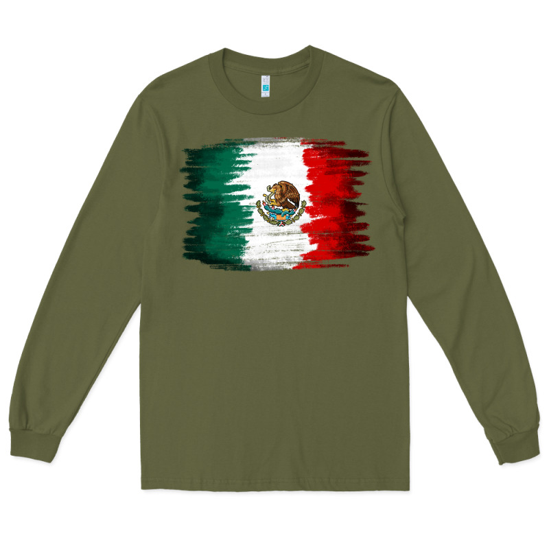 Mexican Flag Long Sleeve Tee by NancyCooperArtShop | Teevron