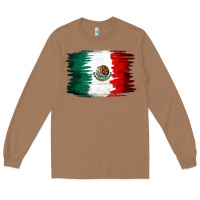 Toasted Coconut Mexican flag Long Sleeve Tee - NancyCooperArtShop