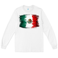 White Mexican flag Long Sleeve Tee - NancyCooperArtShop