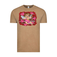 Vintage Coffee valentine's day cupid heart Vintage Tee - RanaPortraitStore
