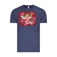 Vintage Denim valentine's day cupid heart Vintage Tee - RanaPortraitStore