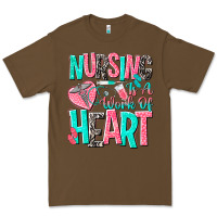 Cacao nursing is a work of heart Premium Tee - NancyCooperArtShop