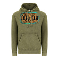 Vintage Olive Leopard Patterned Mama Tried Vintage Hoodie - Bettercallsaul