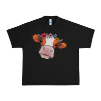 Black Cow With Flowers Urban Heavy Tee - Bettercallsaul