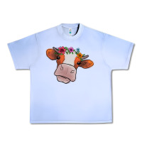 Grape Ice Cow With Flowers Urban Heavy Tee - Bettercallsaul