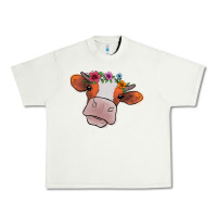 Pistachio Cow With Flowers Urban Heavy Tee - Bettercallsaul