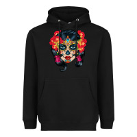 Black sugar skull Heavyweight Hoodie - BundleAndBundleShop