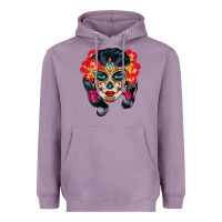 Lavender sugar skull Heavyweight Hoodie - BundleAndBundleShop