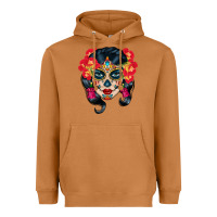 Meerkat sugar skull Heavyweight Hoodie - BundleAndBundleShop