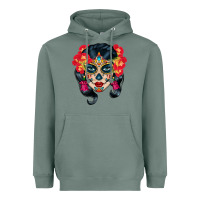 Sage sugar skull Heavyweight Hoodie - BundleAndBundleShop