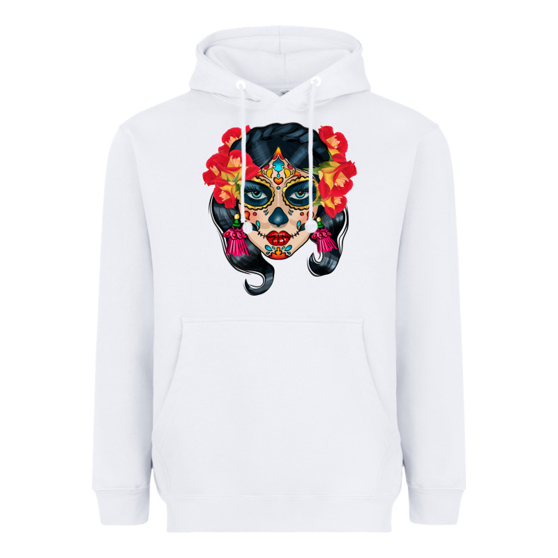 Sugar Skull Heavyweight Hoodie by BundleAndBundleShop | Teevron