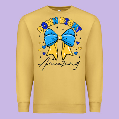 Down Right Amazing Premium Sweatshirt Designed By Cowhidedigitalart