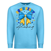 Ocean Blue Down Right Amazing Premium Sweatshirt - CowhideDigitalArt