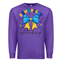 Purple Down Right Amazing Premium Sweatshirt - CowhideDigitalArt