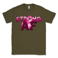 Army Green strong af breast cancer Classic Tee - BarkalooDesign