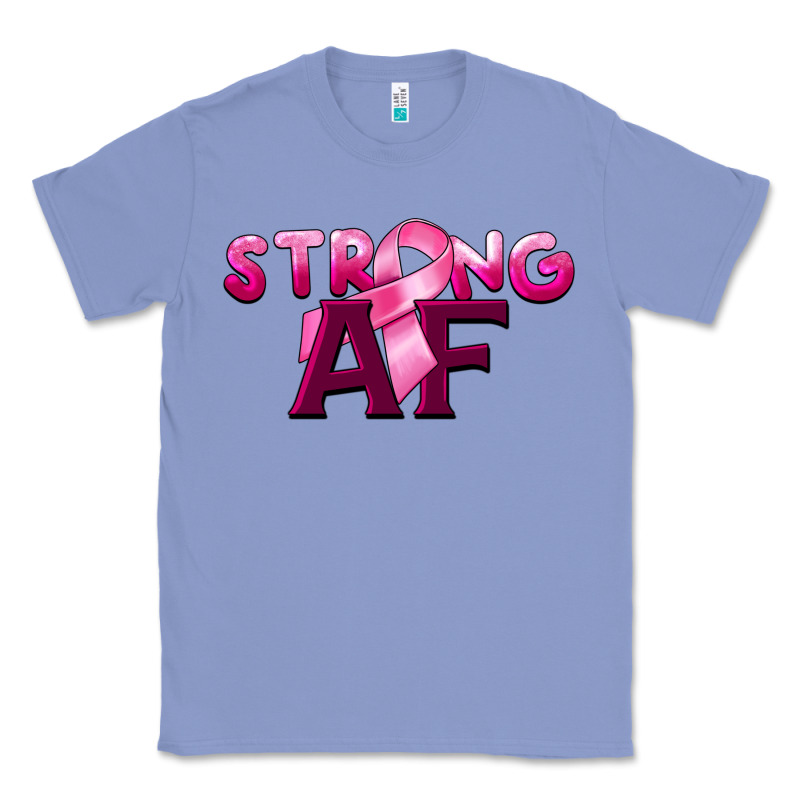 Strong Af Breast Cancer Classic Tee by BarkalooDesign | Teevron