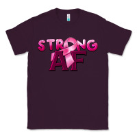 Plum strong af breast cancer Classic Tee - BarkalooDesign