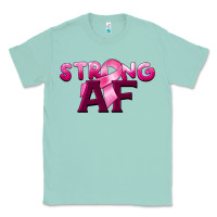 Seafoam strong af breast cancer Classic Tee - BarkalooDesign
