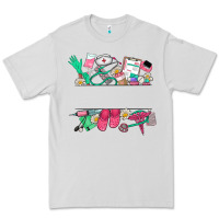 Dove Grey custom name nurse Premium Tee - NancyCooperArtShop
