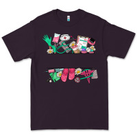 Plum custom name nurse Premium Tee - NancyCooperArtShop