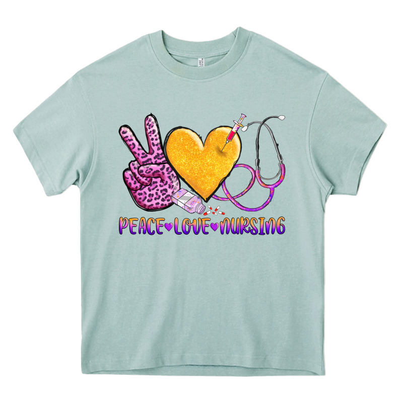 Peace Love Nursing Heavy Core Tee by AdoDesignShop | Teevron
