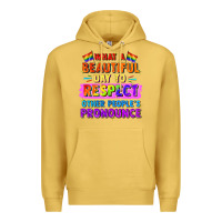 Antique Gold what a beautiful day to respect other people Premium Hoodie - FaDigitalArtStudio