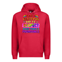 Cardinal what a beautiful day to respect other people Premium Hoodie - FaDigitalArtStudio