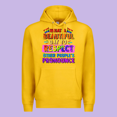 What A Beautiful Day To Respect Other People Premium Hoodie Designed By Fadigitalartstudio