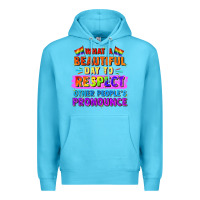 Ocean Blue what a beautiful day to respect other people Premium Hoodie - FaDigitalArtStudio