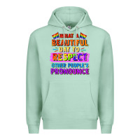 Seafoam what a beautiful day to respect other people Premium Hoodie - FaDigitalArtStudio