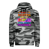 Slate Camo what a beautiful day to respect other people Premium Hoodie - FaDigitalArtStudio