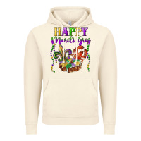 Vintage Artic happy mardi gras fleur de lis king cake crawfish Vintage Hoodie - RanaPortraitStore