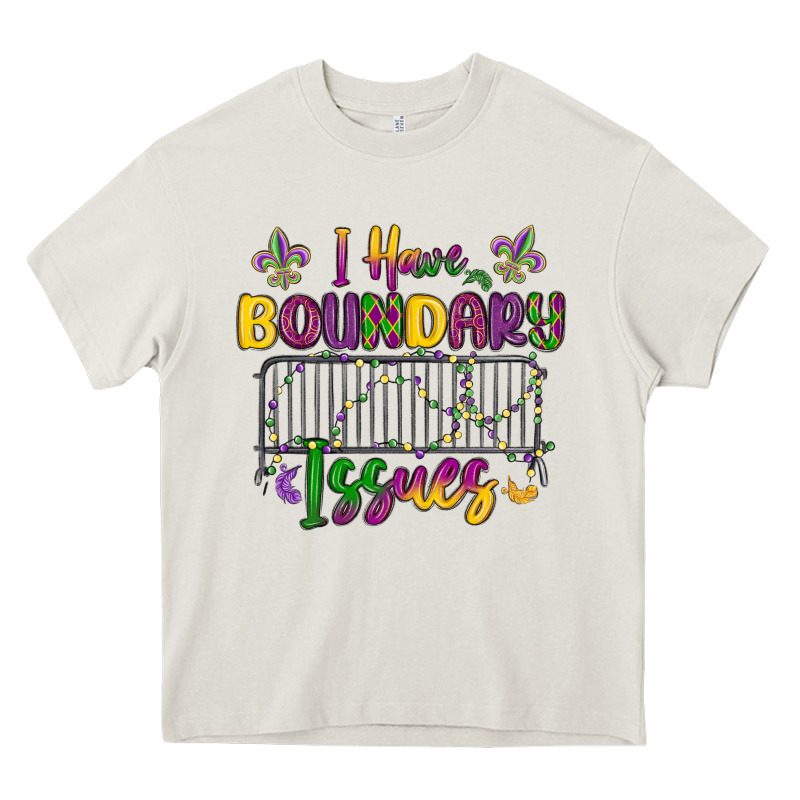 I Have Boundary Issues Heavy Core Tee by MaliasSmallBusiness | Teevron