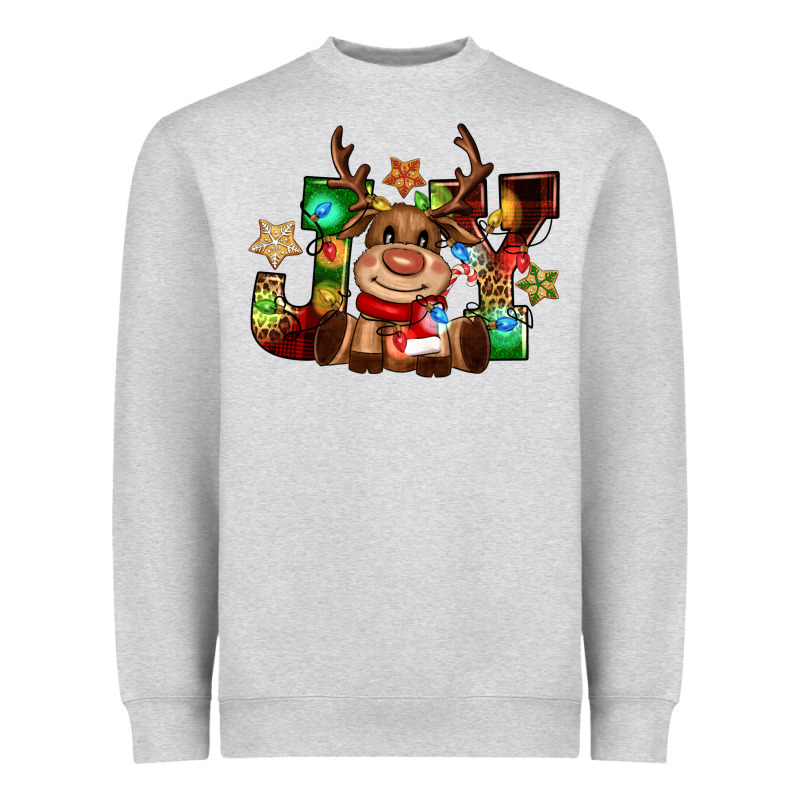 Reindeer Joy Christmas Heavyweight Sweatshirt by CowGirlArtShop | Teevron